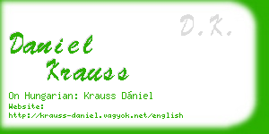 daniel krauss business card